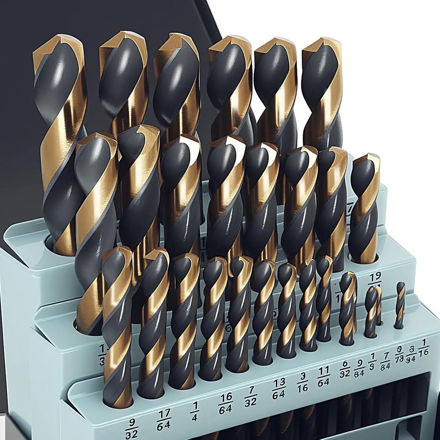 29Pcs Cobalt Drill Bit Set 135 Degree HSS Metal Case