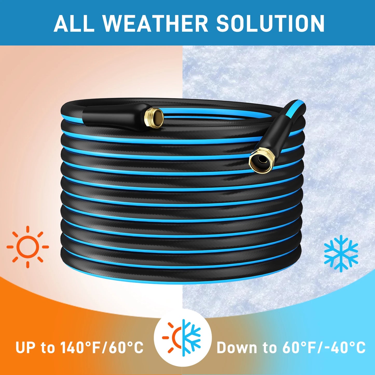 GardenJoy PVC Garden Hose Heavy Duty Durable Water Hose