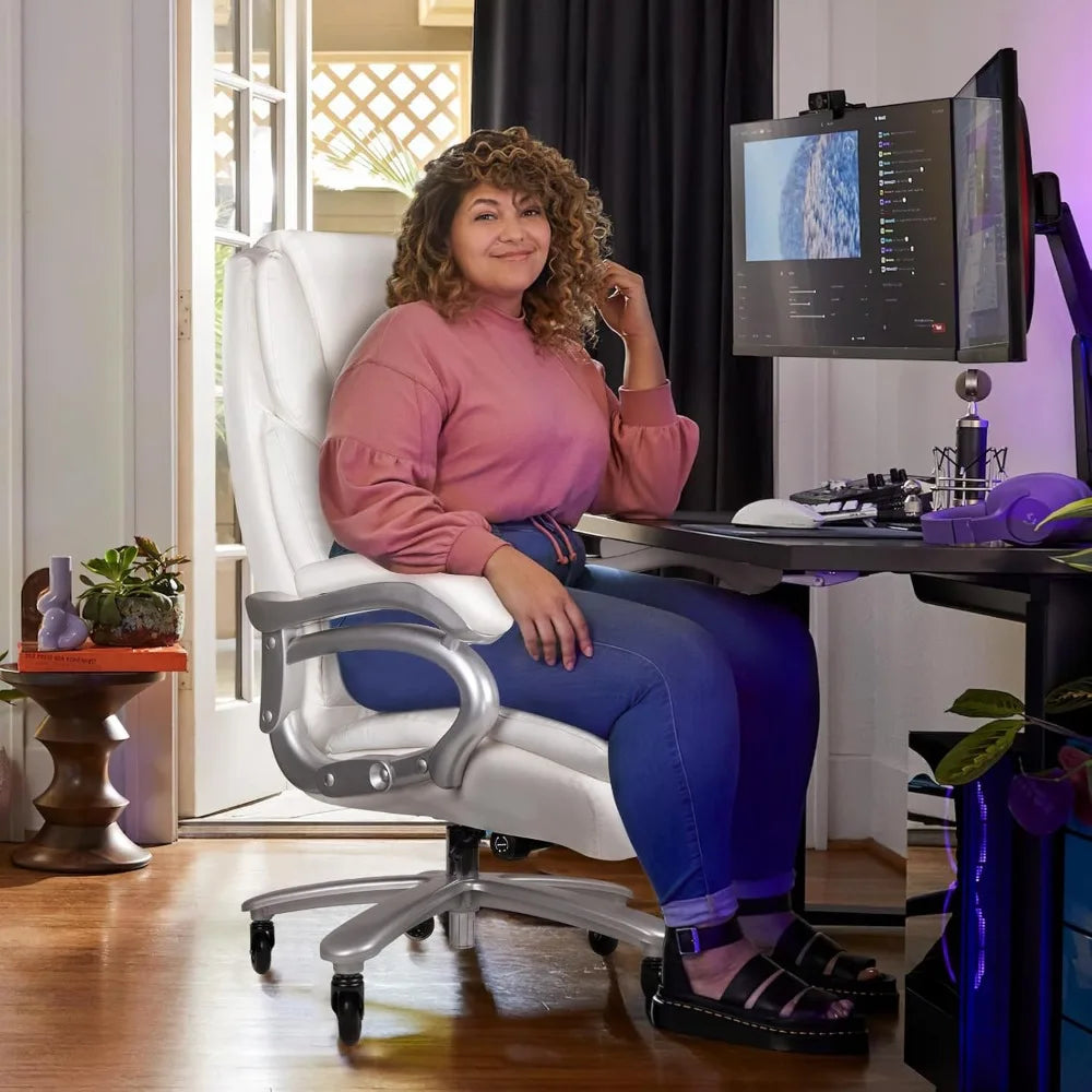 Heavy Duty Office Chair With Ergonomic Lumbar Support 600lbs Capacity