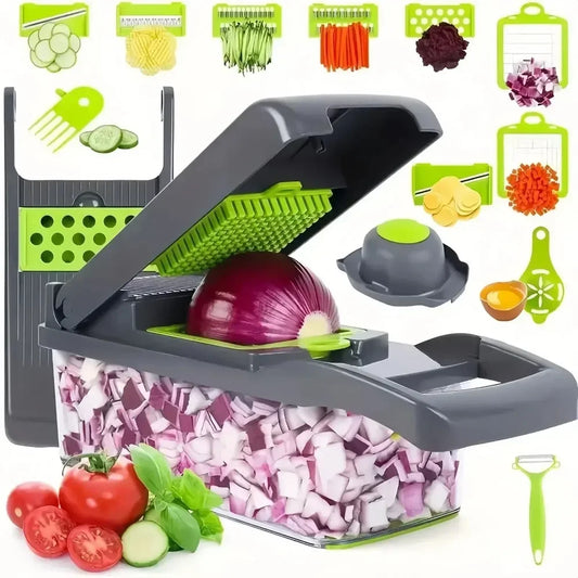 AEDG Multifunctional Vegetable Chopper Slicer Dicer Grater With Handle Set