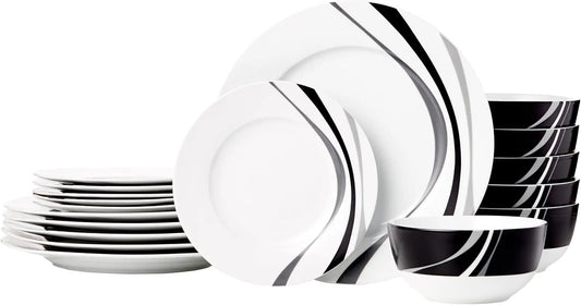 Dinnerware Set Microwave and Dishwasher Safe Plates Bowls Dishes