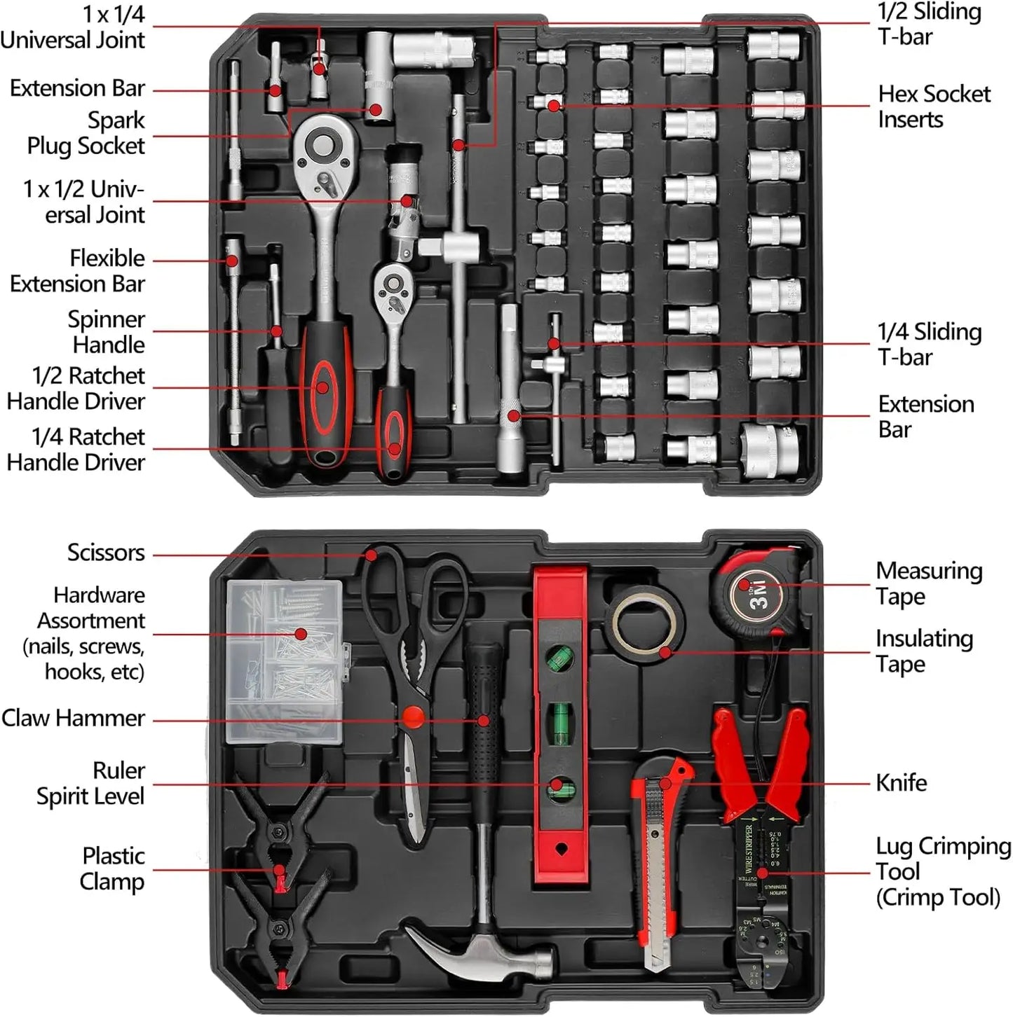 TLGREEN 799 Piece Mechanic Tool Set With Trolley Case