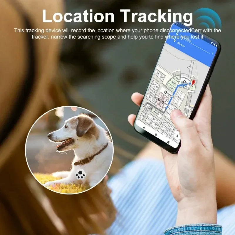 Mini Pet Anti Lost GPS Tracker For Pets Bluetooth Locator