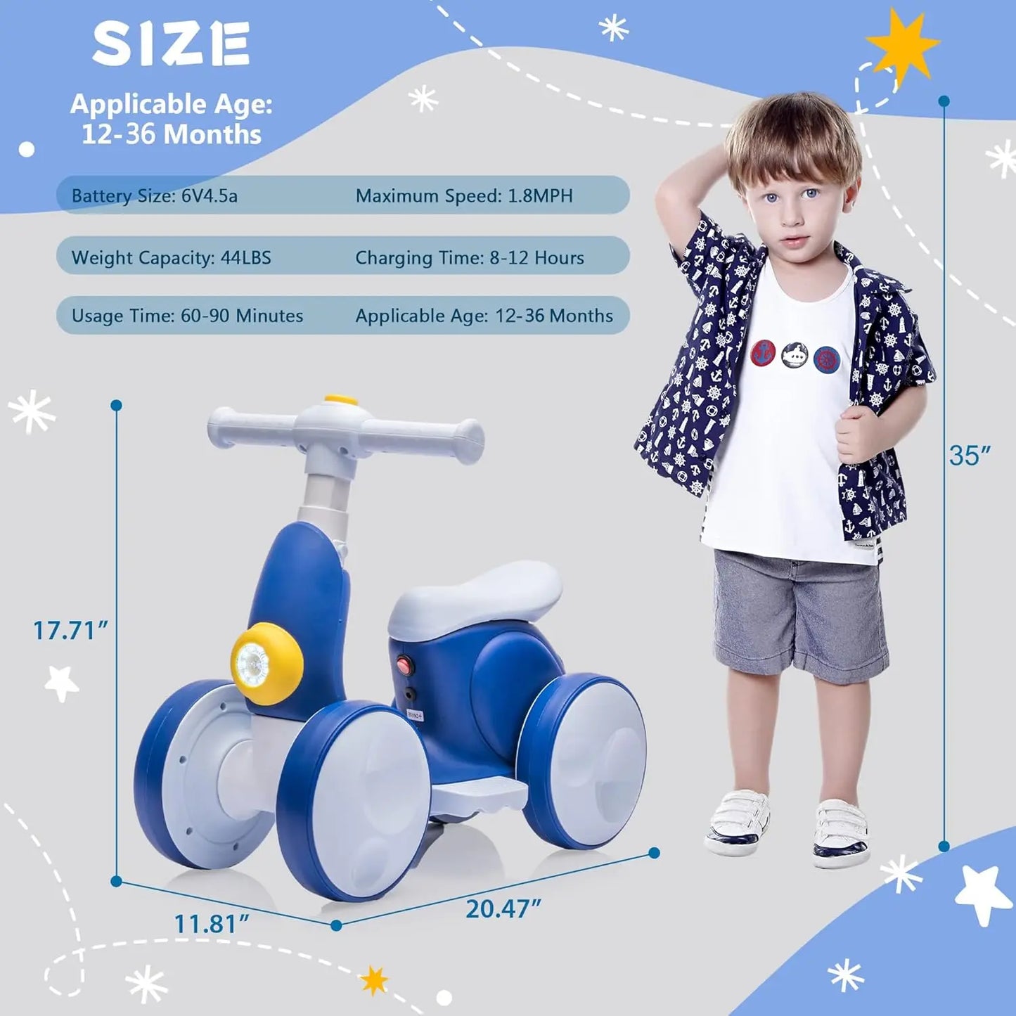 6V Electric Toddler Balance Bike With Bubble Machine Led Lights